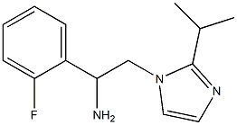 1-(2-fluorophenyl)-2-[2-(propan-2-yl)-1H-imidazol-1-yl]ethan-1-amine Structure