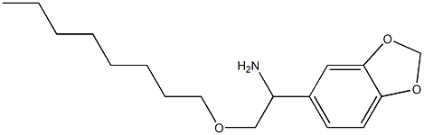 1-(2H-1,3-benzodioxol-5-yl)-2-(octyloxy)ethan-1-amine Structure