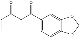1-(2H-1,3-benzodioxol-5-yl)pentane-1,3-dione 化学構造式