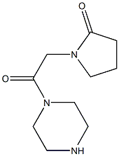 1-(2-oxo-2-piperazin-1-ylethyl)pyrrolidin-2-one Structure