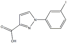 1-(3-iodophenyl)-1H-pyrazole-3-carboxylic acid Structure