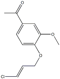 1-(4-{[(2E)-3-chloroprop-2-enyl]oxy}-3-methoxyphenyl)ethanone Structure