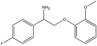 1-(4-fluorophenyl)-2-(2-methoxyphenoxy)ethanamine,,结构式