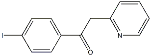 1-(4-iodophenyl)-2-(pyridin-2-yl)ethan-1-one 化学構造式