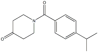 1-(4-isopropylbenzoyl)piperidin-4-one Structure
