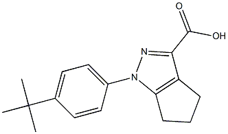 1-(4-tert-butylphenyl)-1,4,5,6-tetrahydrocyclopenta[c]pyrazole-3-carboxylic acid Structure