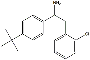 1-(4-tert-butylphenyl)-2-(2-chlorophenyl)ethan-1-amine 结构式