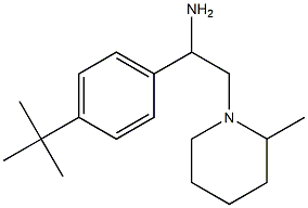 1-(4-tert-butylphenyl)-2-(2-methylpiperidin-1-yl)ethan-1-amine 化学構造式
