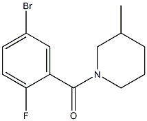 1-(5-bromo-2-fluorobenzoyl)-3-methylpiperidine Structure