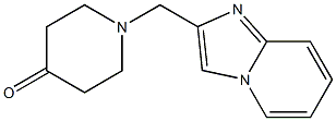 1-(imidazo[1,2-a]pyridin-2-ylmethyl)piperidin-4-one Struktur