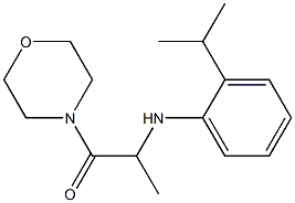 1-(morpholin-4-yl)-2-{[2-(propan-2-yl)phenyl]amino}propan-1-one Structure