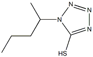 1-(pentan-2-yl)-1H-1,2,3,4-tetrazole-5-thiol Struktur