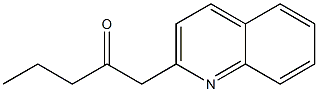 1-(quinolin-2-yl)pentan-2-one Structure