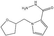 1-(tetrahydrofuran-2-ylmethyl)-1H-pyrrole-2-carbohydrazide Struktur