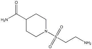 1-[(2-aminoethyl)sulfonyl]piperidine-4-carboxamide Structure