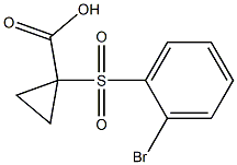 1-[(2-bromophenyl)sulfonyl]cyclopropanecarboxylic acid Struktur
