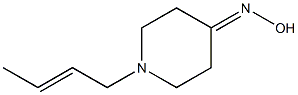 1-[(2E)-but-2-enyl]piperidin-4-one oxime Struktur