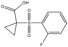 1-[(2-fluorophenyl)sulfonyl]cyclopropanecarboxylic acid Structure
