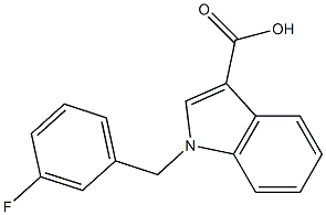 1-[(3-fluorophenyl)methyl]-1H-indole-3-carboxylic acid Structure