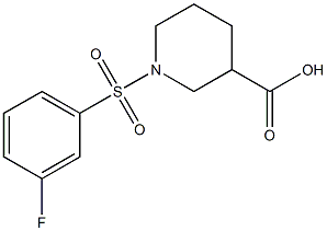 1-[(3-fluorophenyl)sulfonyl]piperidine-3-carboxylic acid