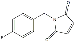 1-[(4-fluorophenyl)methyl]-2,5-dihydro-1H-pyrrole-2,5-dione Structure