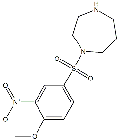 1-[(4-methoxy-3-nitrobenzene)sulfonyl]-1,4-diazepane