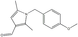 1-[(4-methoxyphenyl)methyl]-2,5-dimethyl-1H-pyrrole-3-carbaldehyde Structure
