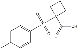 1-[(4-methylphenyl)sulfonyl]cyclobutanecarboxylic acid Structure