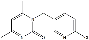 1-[(6-chloropyridin-3-yl)methyl]-4,6-dimethyl-1,2-dihydropyrimidin-2-one Structure