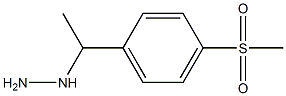 1-[1-(4-methanesulfonylphenyl)ethyl]hydrazine Structure