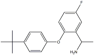 1-[2-(4-tert-butylphenoxy)-5-fluorophenyl]ethan-1-amine Struktur