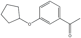 1-[3-(cyclopentyloxy)phenyl]ethanone Structure