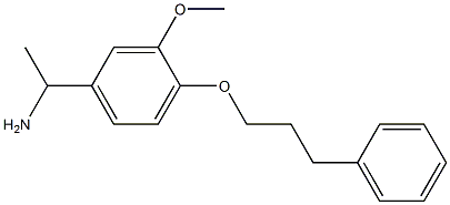 1-[3-methoxy-4-(3-phenylpropoxy)phenyl]ethan-1-amine|