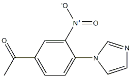 1-[4-(1H-imidazol-1-yl)-3-nitrophenyl]ethan-1-one Structure