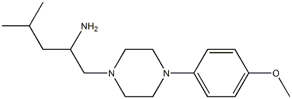 1-[4-(4-methoxyphenyl)piperazin-1-yl]-4-methylpentan-2-amine