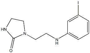 1-{2-[(3-iodophenyl)amino]ethyl}imidazolidin-2-one Struktur