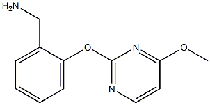 1-{2-[(4-methoxypyrimidin-2-yl)oxy]phenyl}methanamine Structure