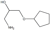 1-amino-3-(cyclopentyloxy)propan-2-ol Structure