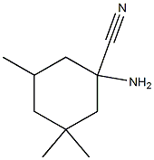 1-amino-3,3,5-trimethylcyclohexane-1-carbonitrile Structure