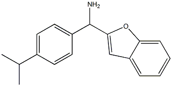 1-benzofuran-2-yl[4-(propan-2-yl)phenyl]methanamine Structure