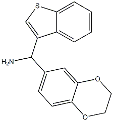 1-benzothiophen-3-yl(2,3-dihydro-1,4-benzodioxin-6-yl)methanamine