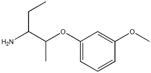 1-ethyl-2-(3-methoxyphenoxy)propylamine Struktur