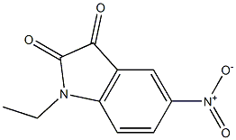 1-ethyl-5-nitro-2,3-dihydro-1H-indole-2,3-dione Struktur