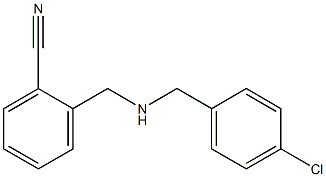 2-({[(4-chlorophenyl)methyl]amino}methyl)benzonitrile Structure