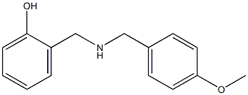 2-({[(4-methoxyphenyl)methyl]amino}methyl)phenol Struktur