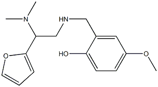 2-({[2-(dimethylamino)-2-(furan-2-yl)ethyl]amino}methyl)-4-methoxyphenol Structure
