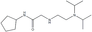 2-({2-[bis(propan-2-yl)amino]ethyl}amino)-N-cyclopentylacetamide Structure