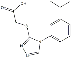2-({4-[3-(propan-2-yl)phenyl]-4H-1,2,4-triazol-3-yl}sulfanyl)acetic acid