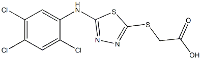 2-({5-[(2,4,5-trichlorophenyl)amino]-1,3,4-thiadiazol-2-yl}sulfanyl)acetic acid