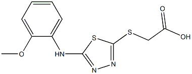 2-({5-[(2-methoxyphenyl)amino]-1,3,4-thiadiazol-2-yl}sulfanyl)acetic acid